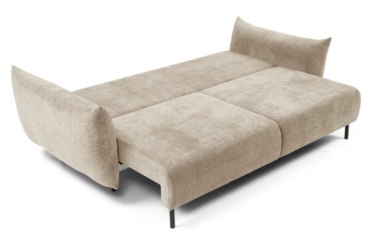 Sofa rozkładana z pojemnikiem ADEL 240 cm beżowa - ADEL_SOF_0TH08