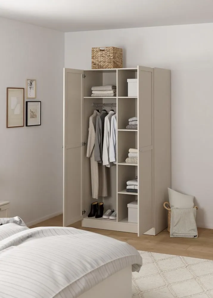 szafa, garderoba, ubrania, półki, storage