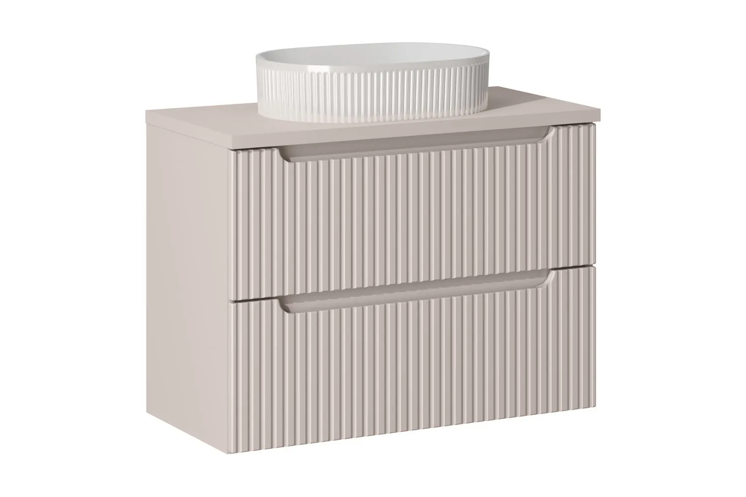 Zestaw meblowy 80cm z blatem i umywalką nablatową Beyond set-noc b cashmere 80cm s un beyond 5 wh