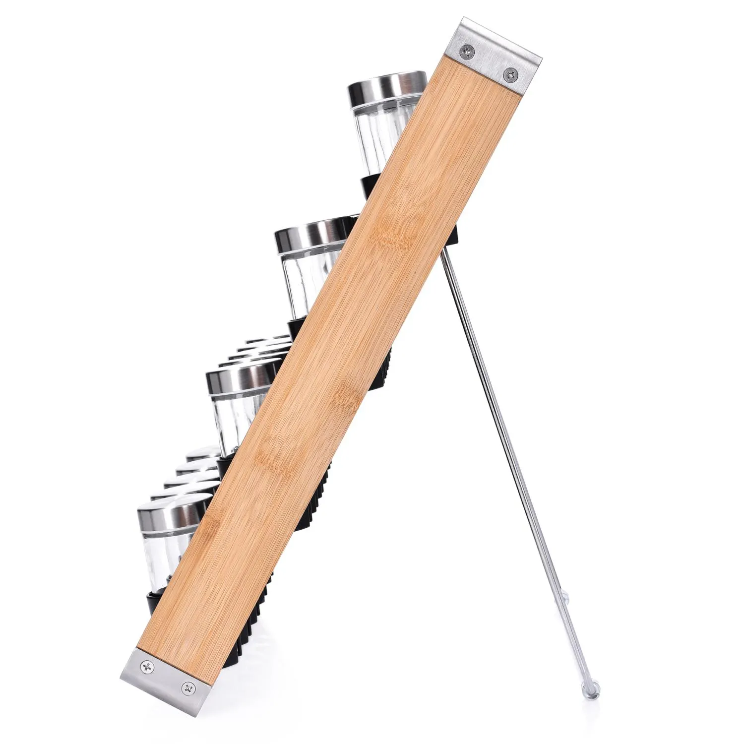 image revolving, condiment, rack, wooden, shelf