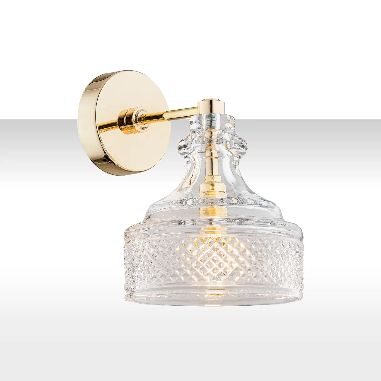 Kinkiet CRUZ mosiądz transparentny kryształ Kinkiet CRUZ mosiądz transparentny kryształ