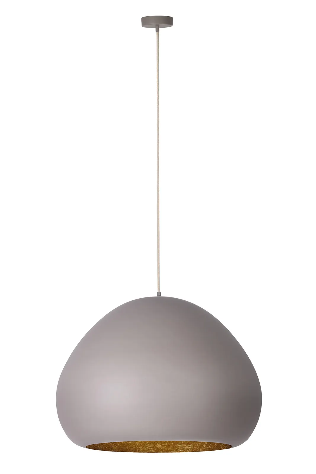 Lampa wisząca LAVA taupe-złota