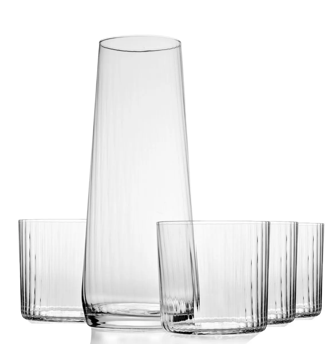 Komplet do wody AVANT-GARDE LUMI karafka 1,2 L szklanki 350 ml Komplet do wody AVANT-GARDE LUMI karafka 1,2 L szklanki 350 ml