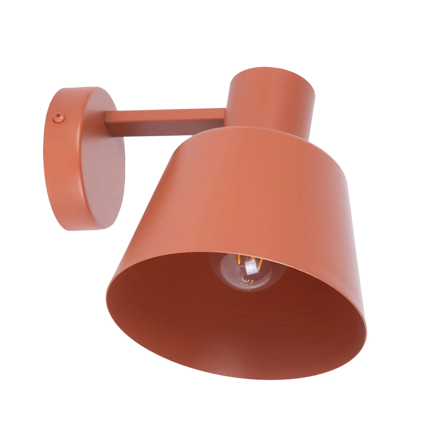 Kinkiet stalowy DUNKA ceglany Oświetlenie