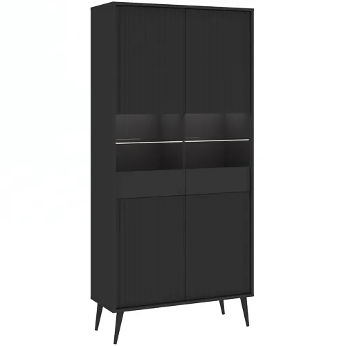 Witryna 4-drzwiowa BARCELONA 91cm antracyt