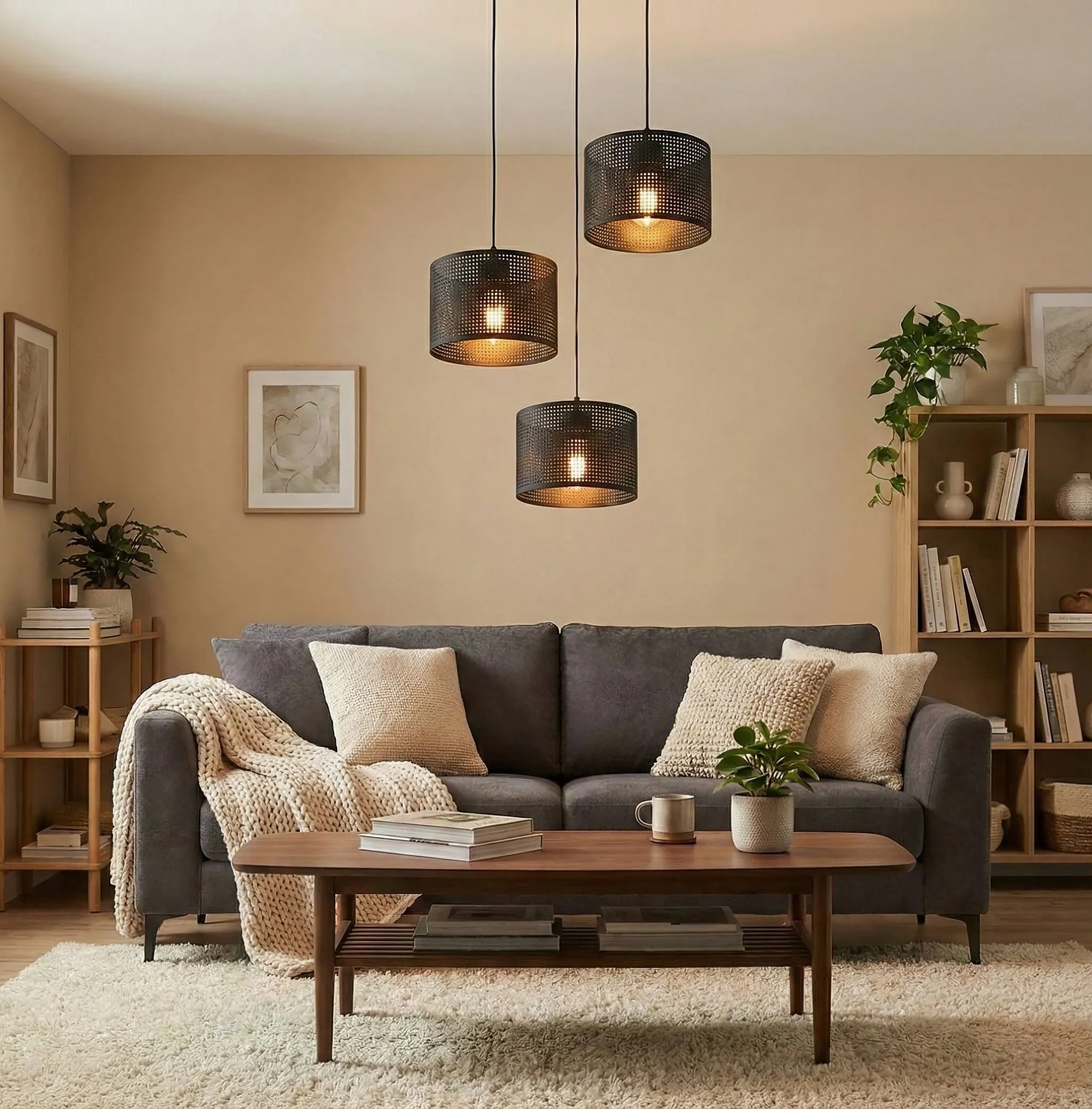 image sofa, k anapa, kanapa narożna, stolik kawowy, lampa wisząca