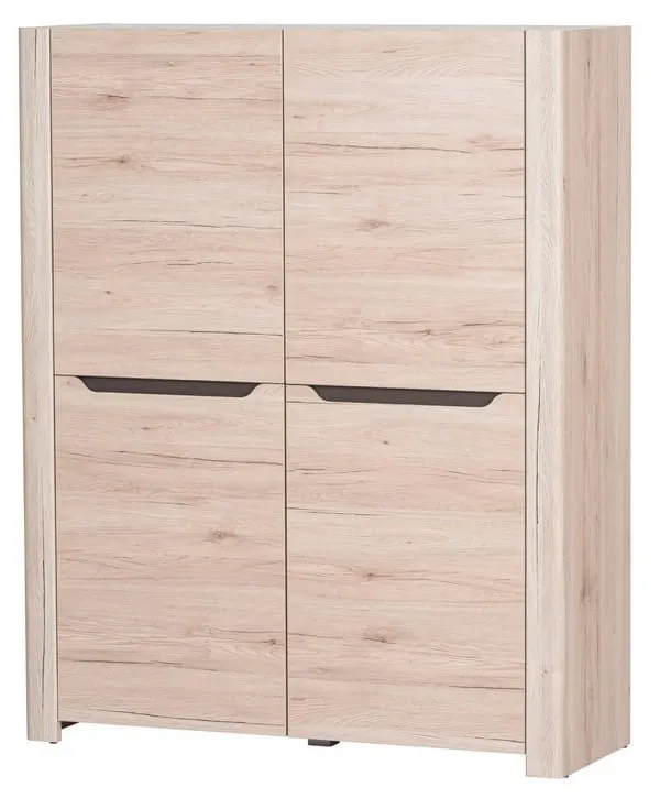 Komoda DESJO 4 118 cm dąb sanremo