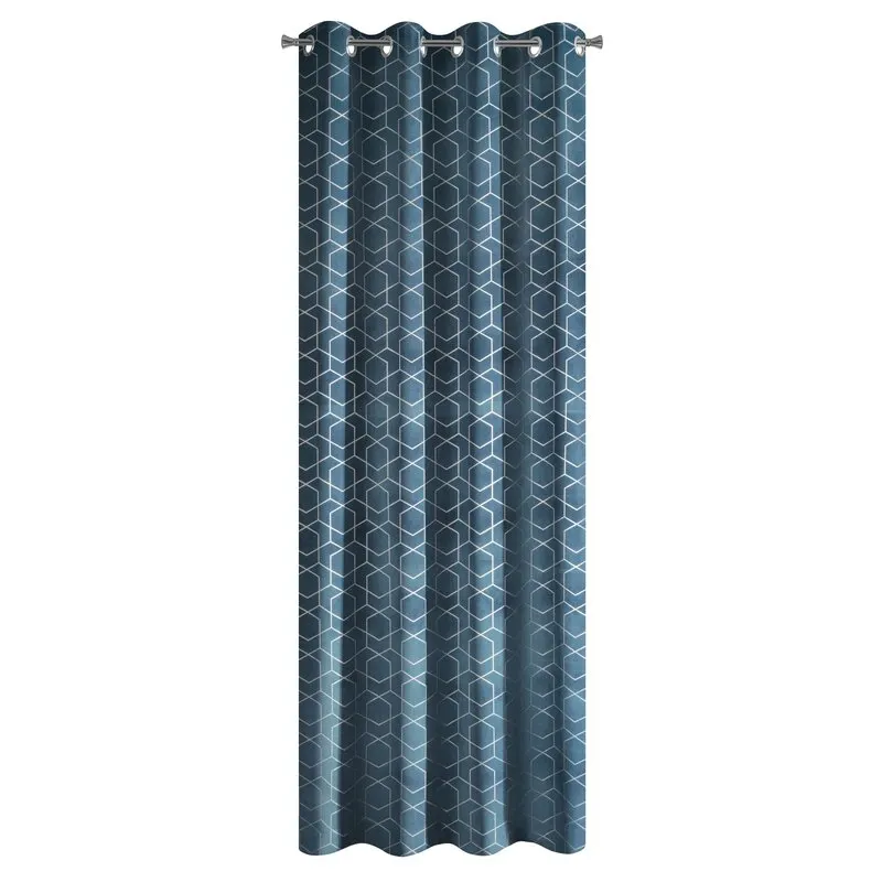 ZASŁONA GOTOWA MANDI 135X250 CM GRANATOWY - EU_367186