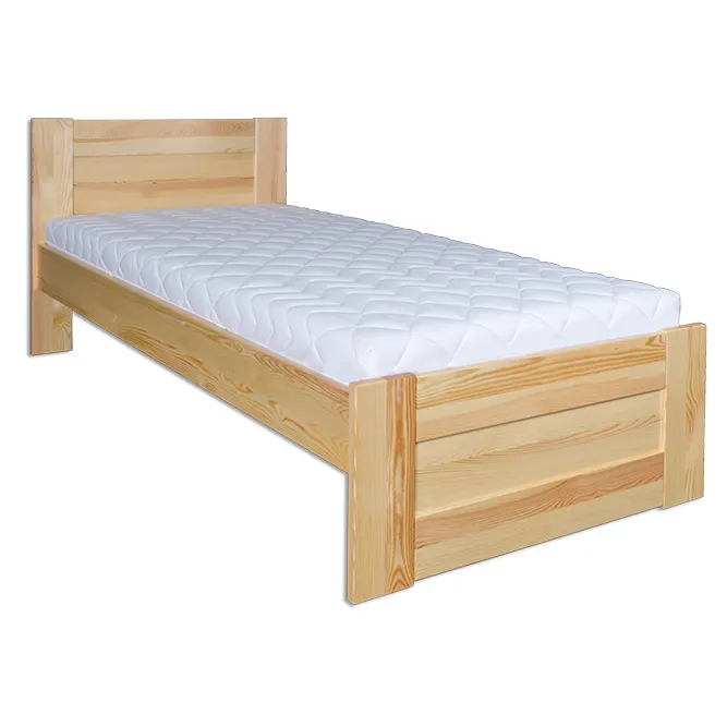 LK121 łóżko S100 D200 sosna orzech DREWMAX