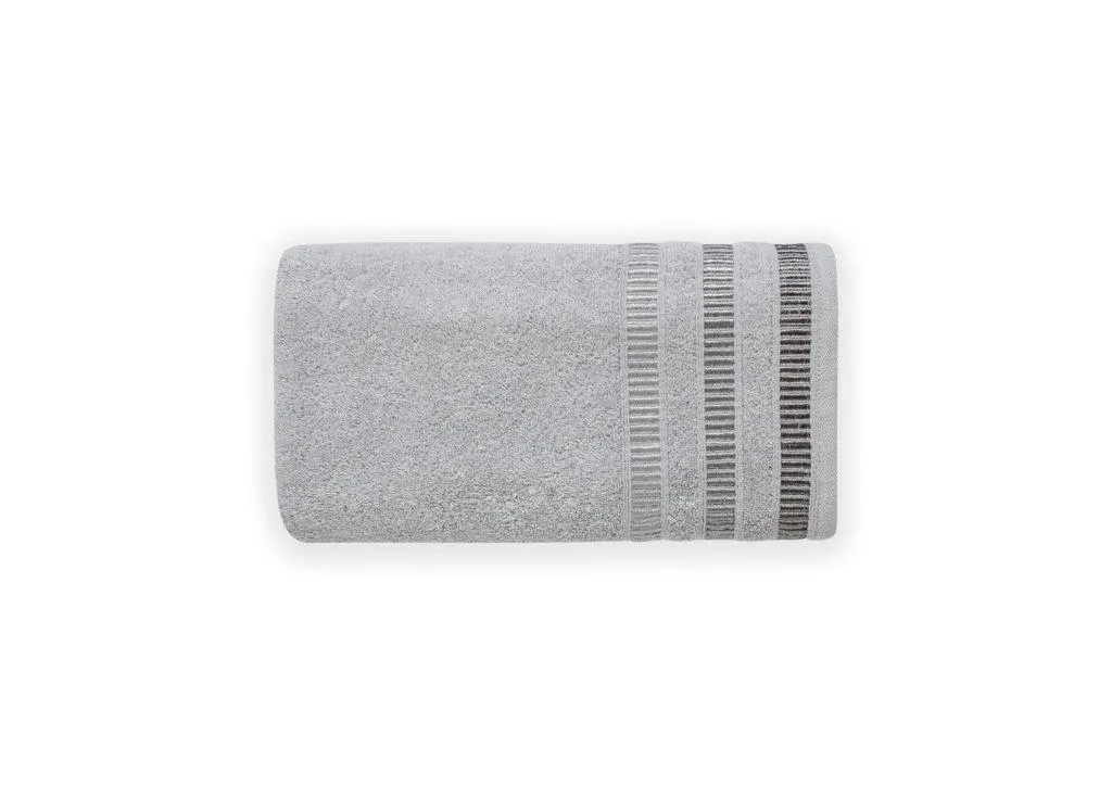 Ręcznik frotte SAGITTA 50x90 gramatura 500 srebrny Ręcznik kąpielowy, Ręcznik