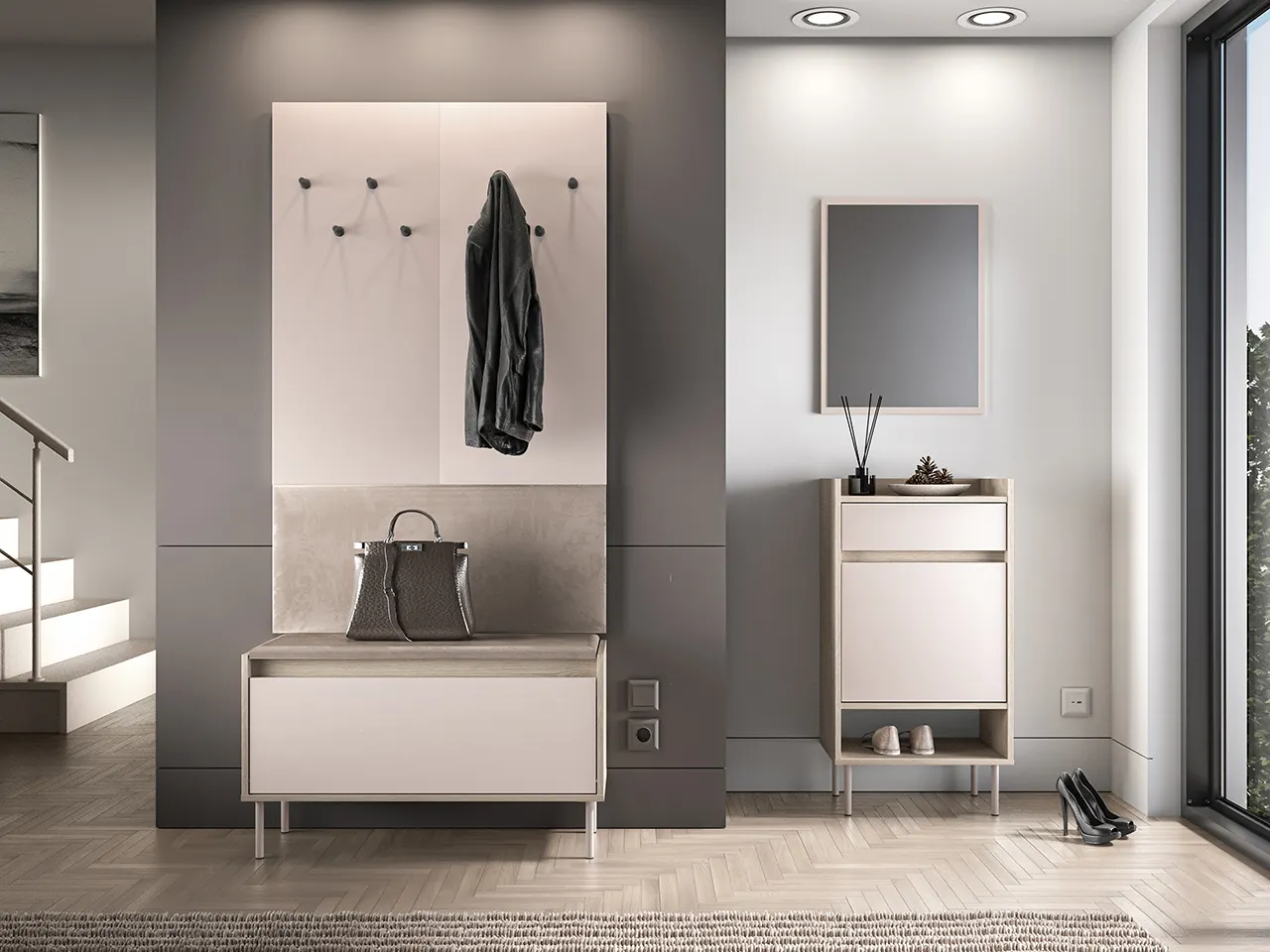 Wieszak tapicerowany VOCO 90x140 kaszmirowy - 1VOCO07-001