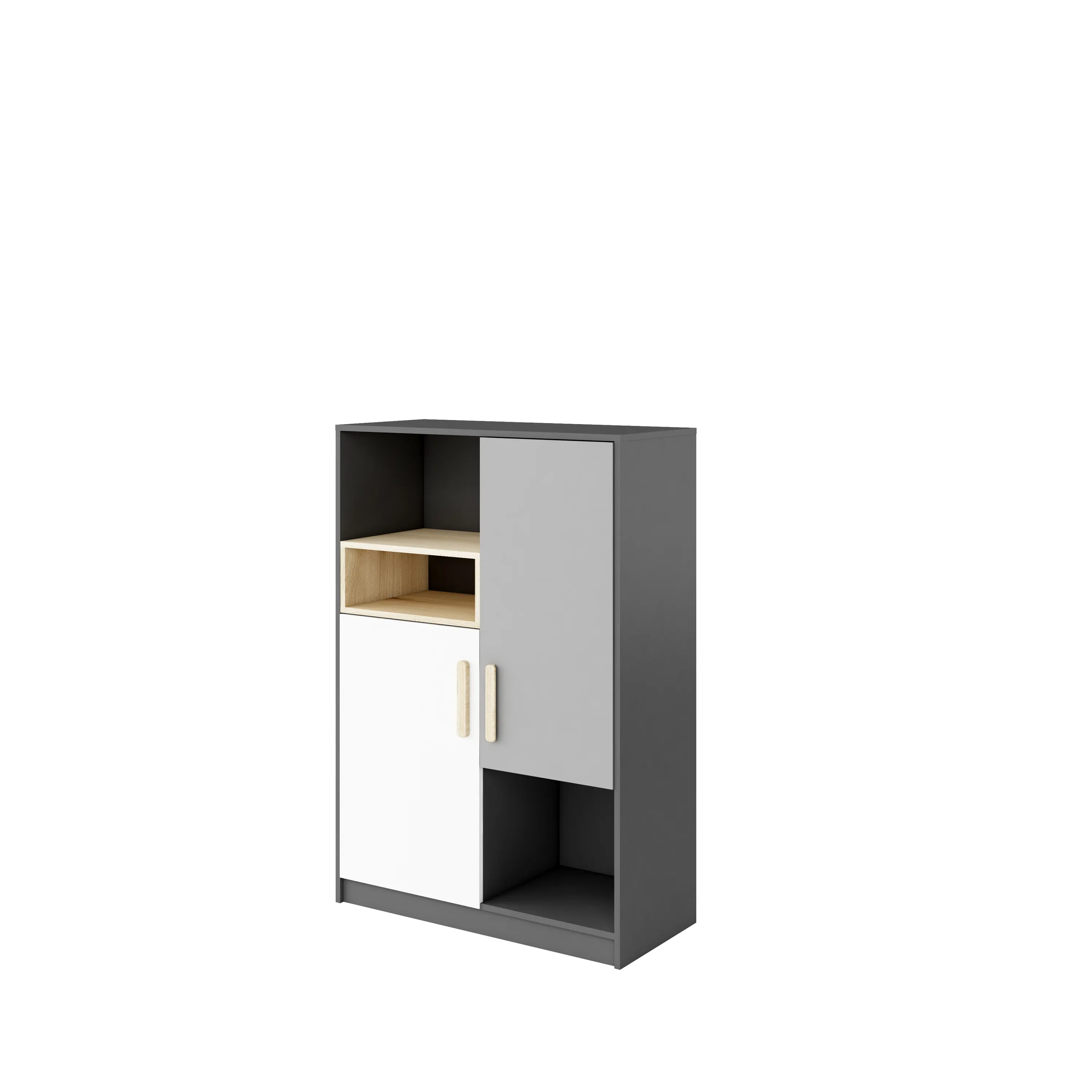 Szafka Pok PO-06 grafit/buk ibsen/szary jasny