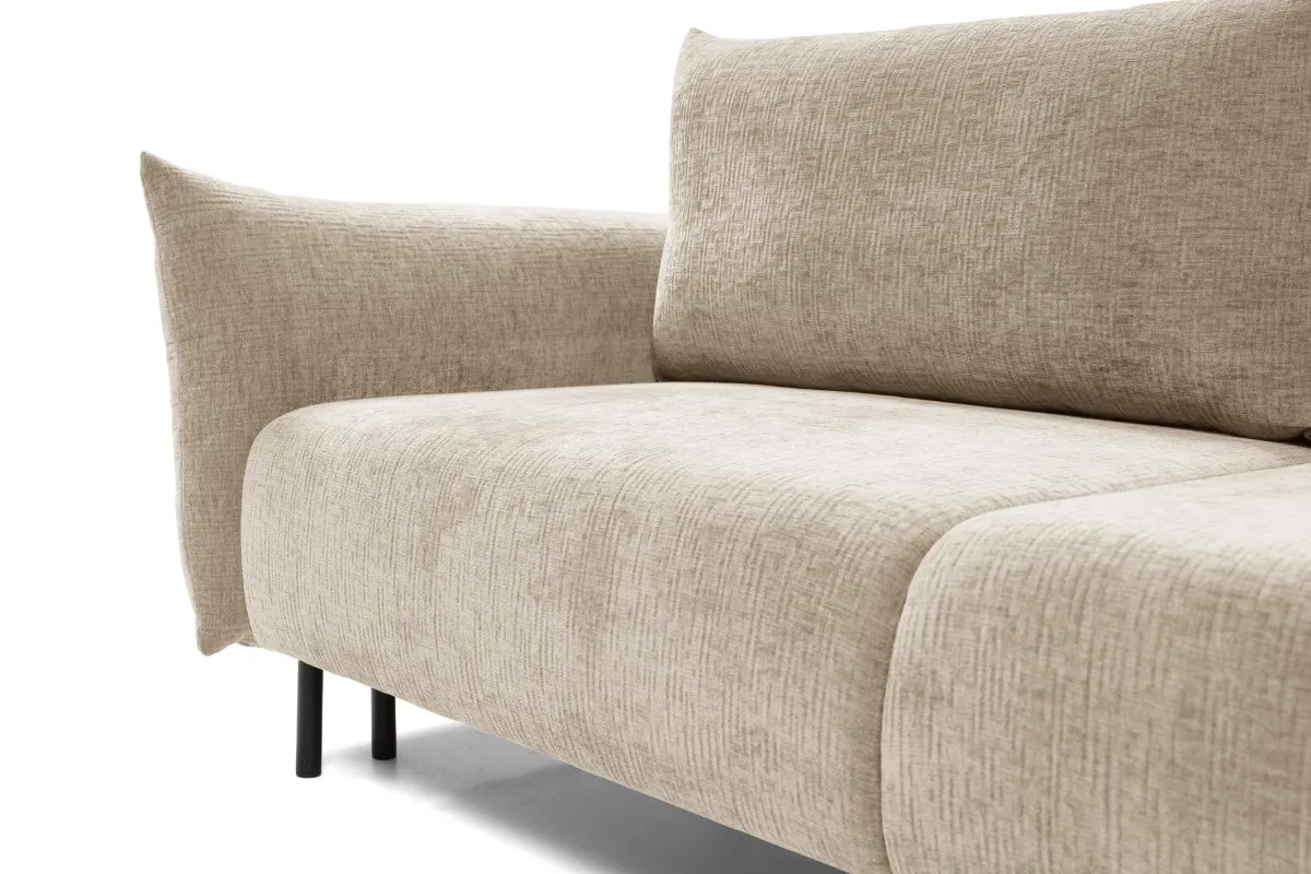 Sofa rozkładana z pojemnikiem ADEL 240 cm beżowa - ADEL_SOF_0TH08