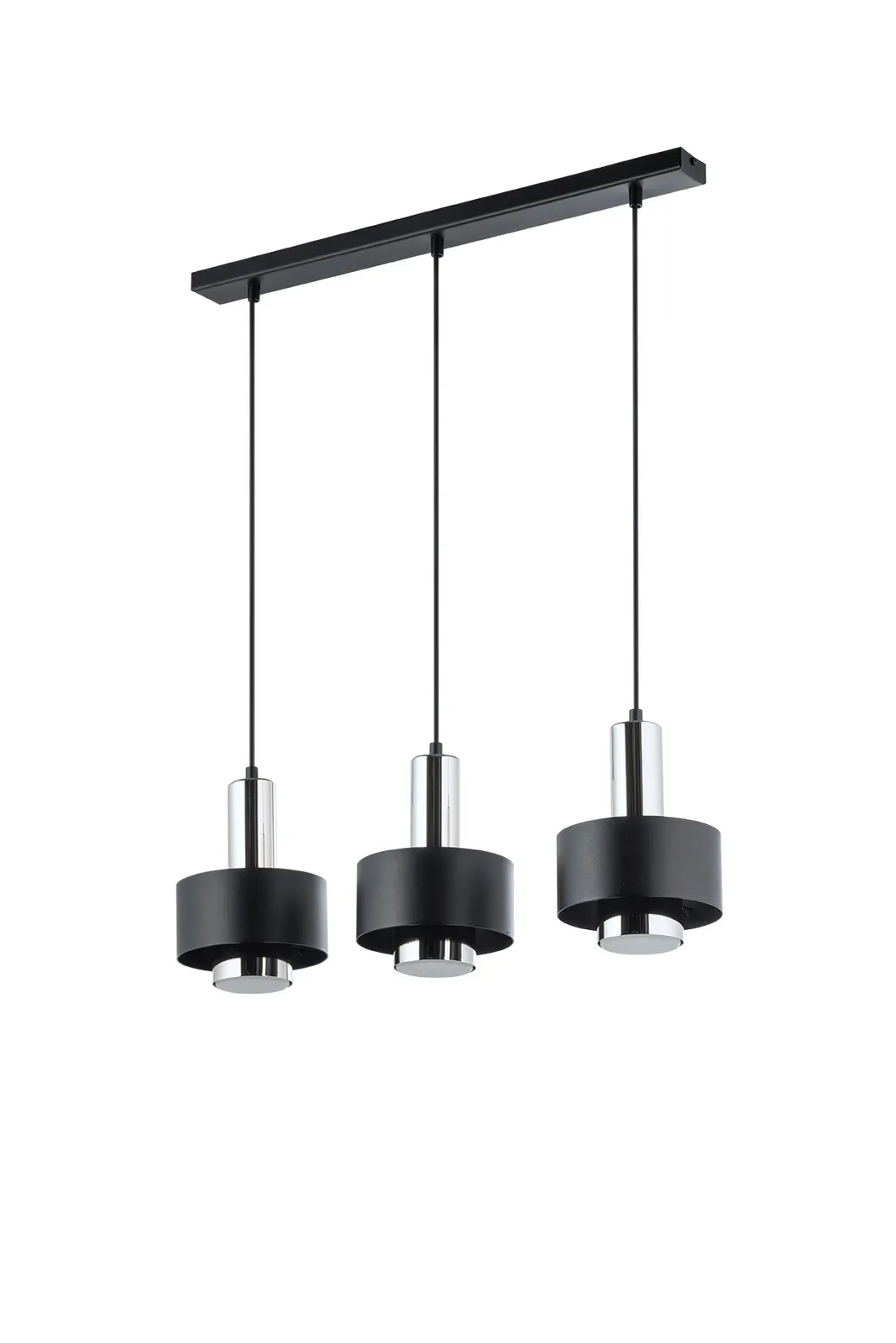 Lampa wisząca RIF LUX 3 czarno-srebrna