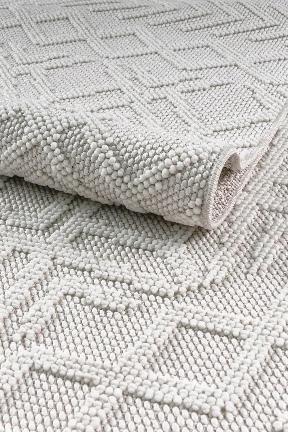 Dywan 160 x 230 POLKA biały