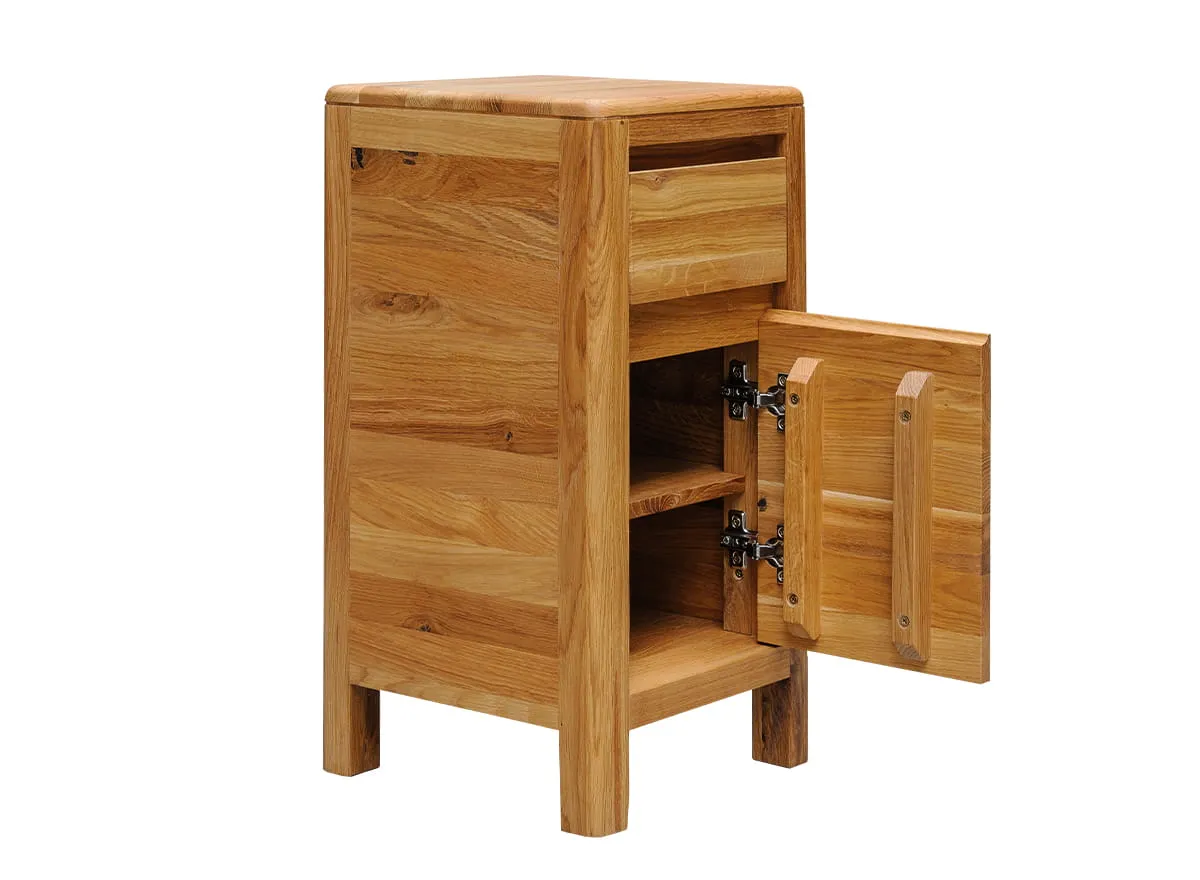 Komoda dębowa z szufladą niska Gialo 60x30x30 cm - 2SGIA22