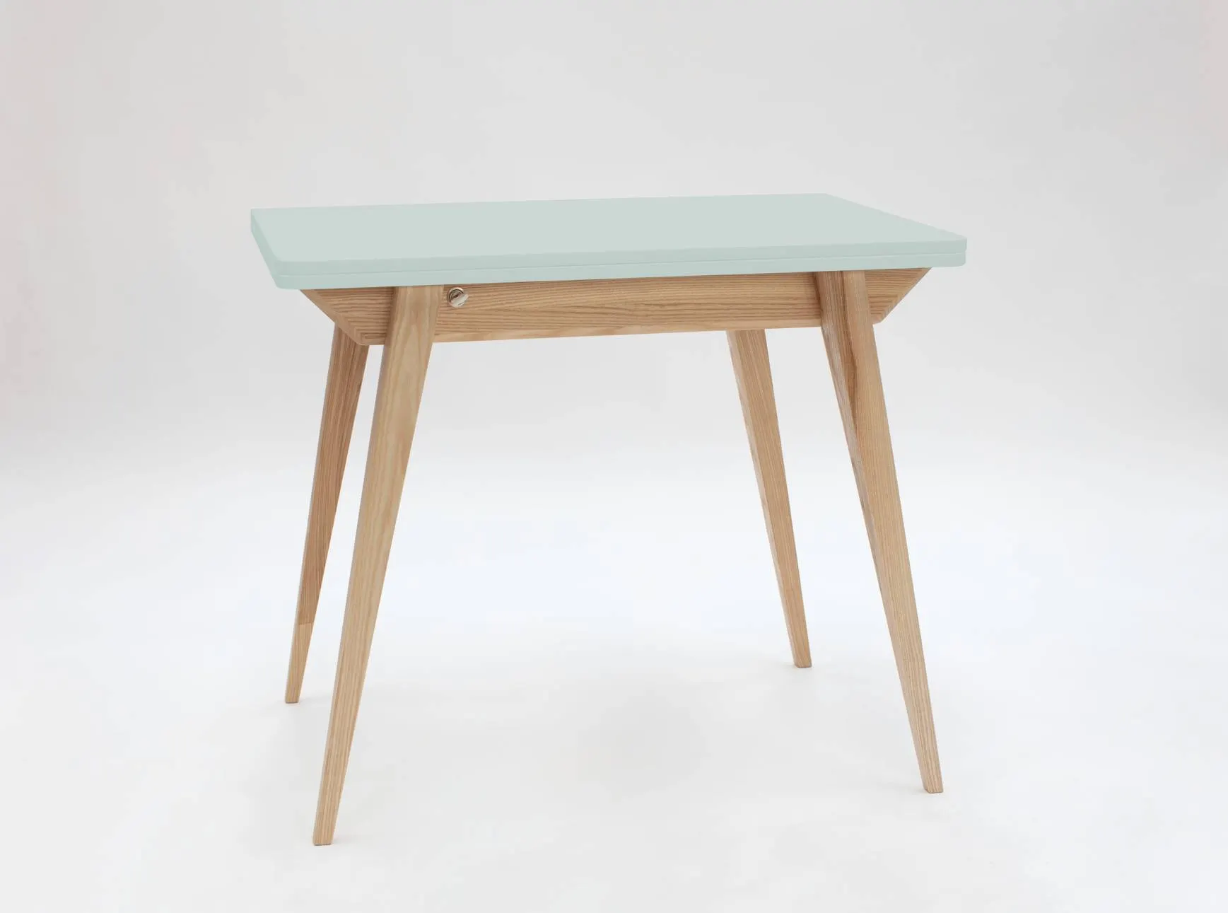 Stół rozkładany ENVELOPE 65x90-130cm miętowy naturalny Meble, Tabela, Biurko, Stół do jadalni, Stolik kawowy