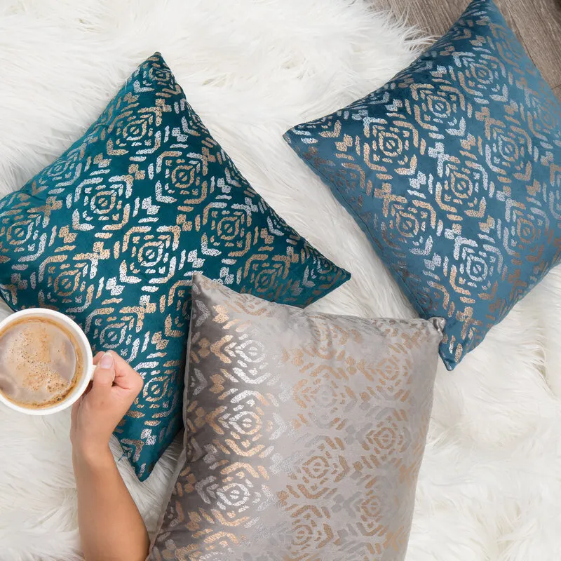 POSZEWKA LAURA 40X40 CM TURKUSOWY - EU_388510