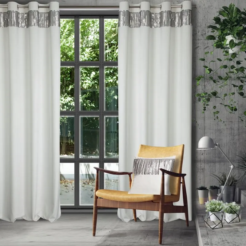 ZASŁONA GOTOWA JASPER 140X250 CM BIAŁY - EU_386246