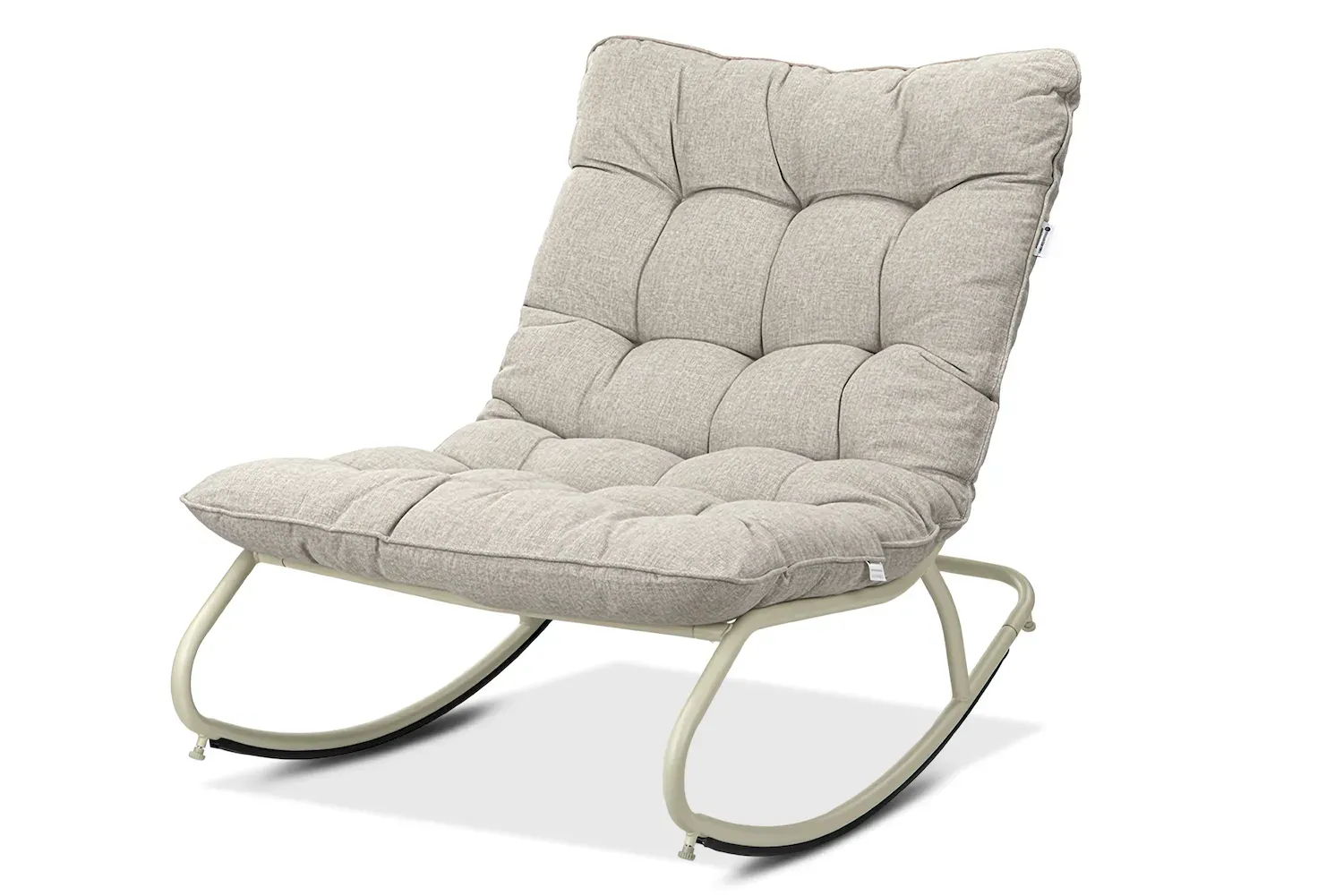 Zestaw Fotel bujany AGAVA i stolik ART jasny beż - FG007916