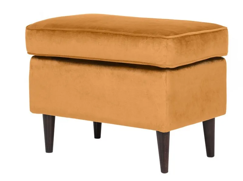 Podnóżek aksamitny RON VELVET curry