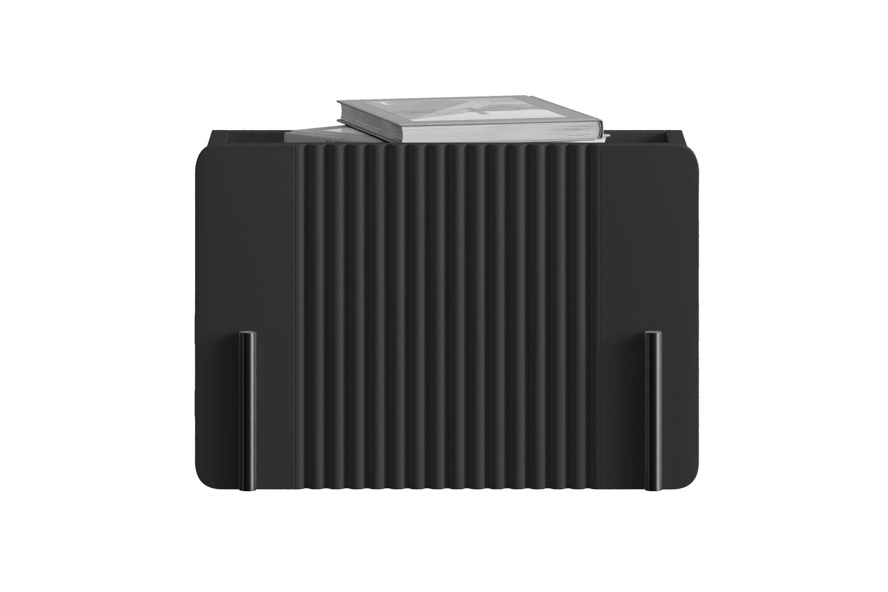 Szafka nocna wisząca z 1 szufladą MALMI 45cm - czarna - B_166954