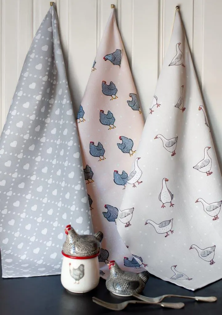 Ścierka zestaw 3 szt. KUKE 021 ptaki 40x60 wielokolorowy - FARO_30809