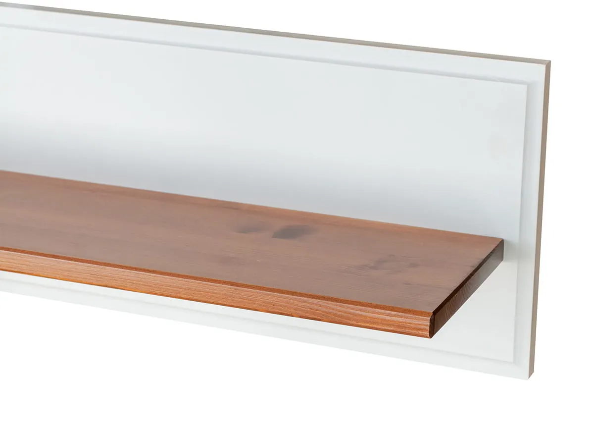 Półka sosnowa na ścianę TOSKANIA 120 cm Kolor: biały, bejca - PL2051BS