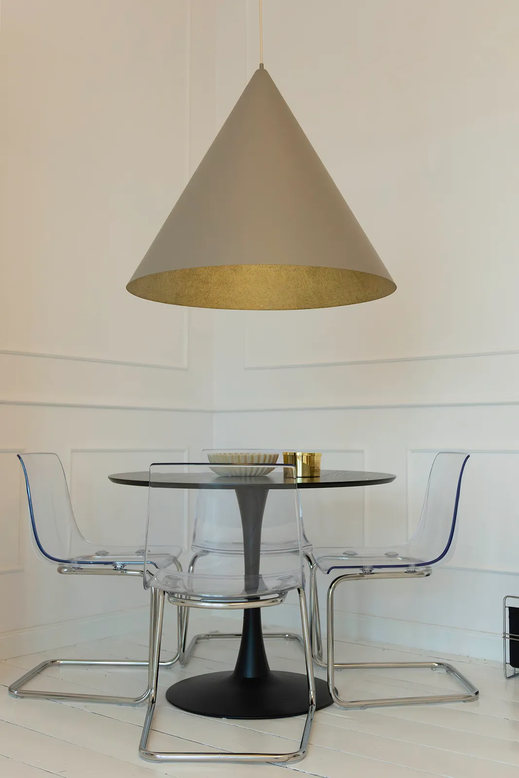 Lampa wisząca VESUVIO L taupe złota — zdjęcie 5