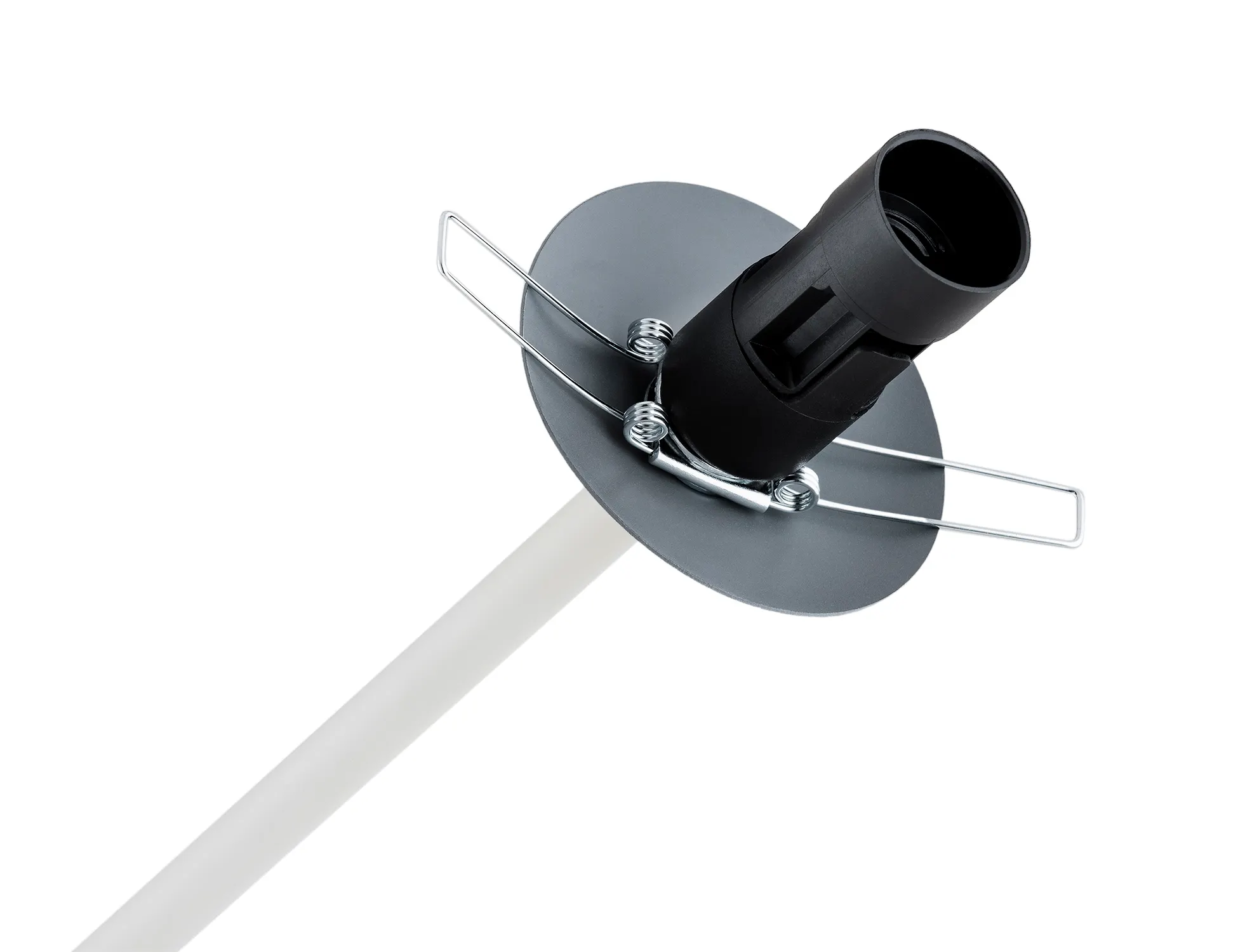 Lampa wisząca ABSOS metalowa biała biało-brązowa marmur regulowana 95x86cm - 1841