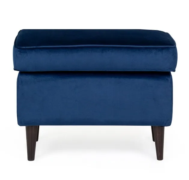Podnóżek aksamitny RON VELVET granatowy - RONV86WP