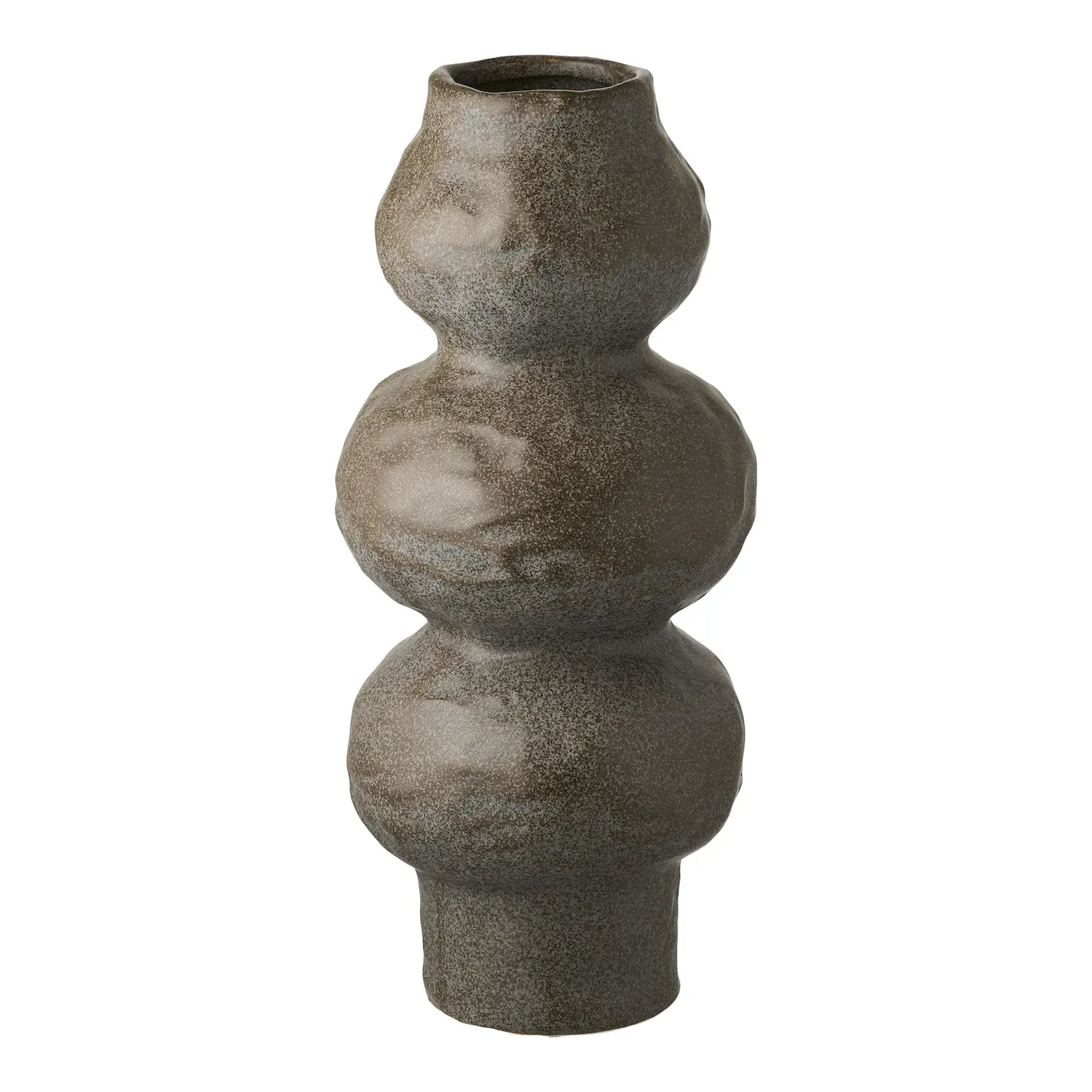 Wazon ceramiczny VASE  14,5x33,5 cm ciemnoszary