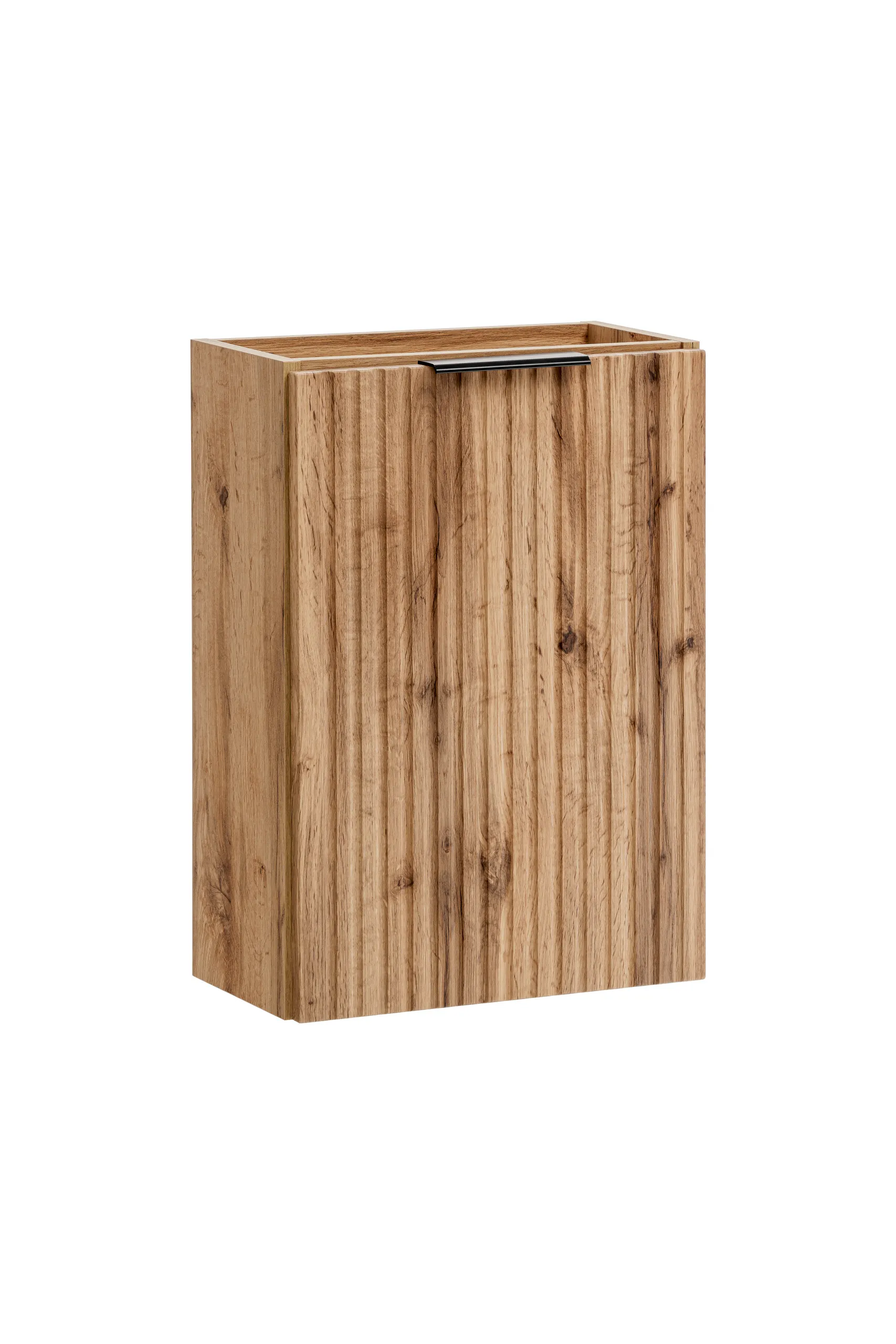 Szafka wisząca pod umywalkę ADEL ryflowana 57x40x22cm dąb wotan