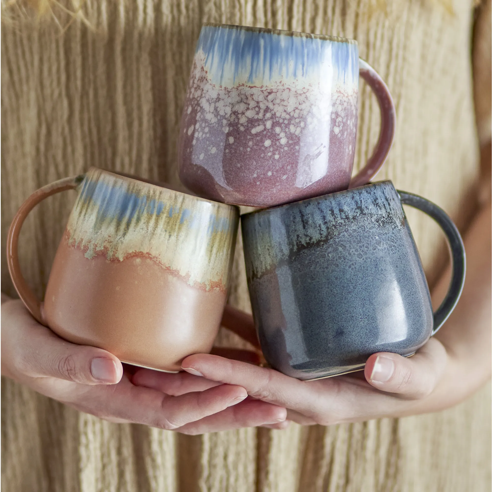 kubek, ceramiczny, tworzywo ceramiczne, filiżanka, kolorowy gradient