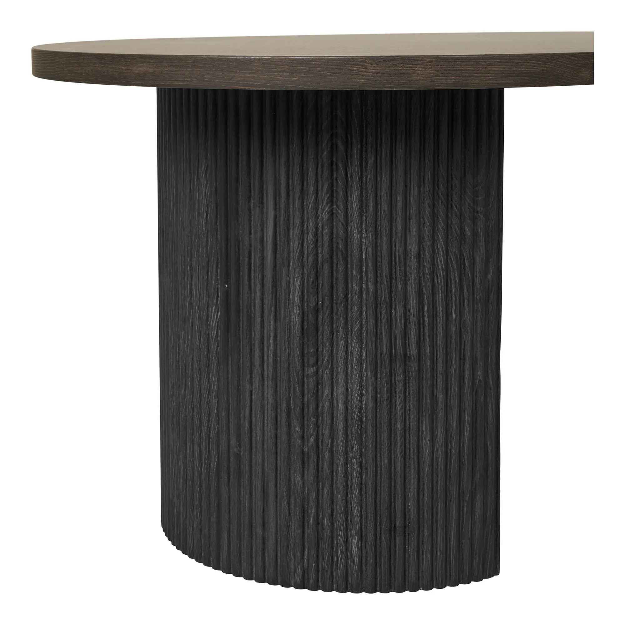 Stolik kawowy owalny BOAVISTA 60x120 - ciemny brąz - 2102120