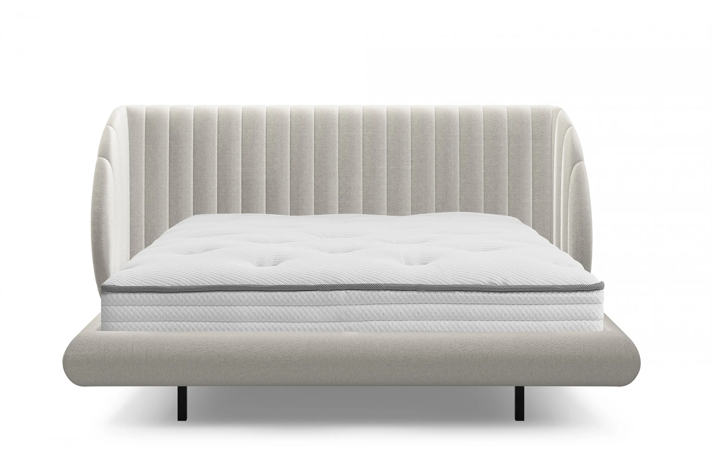 Łóżko Galin lewitujące / 160x200 / Leo 03 - kremowy - B_158529