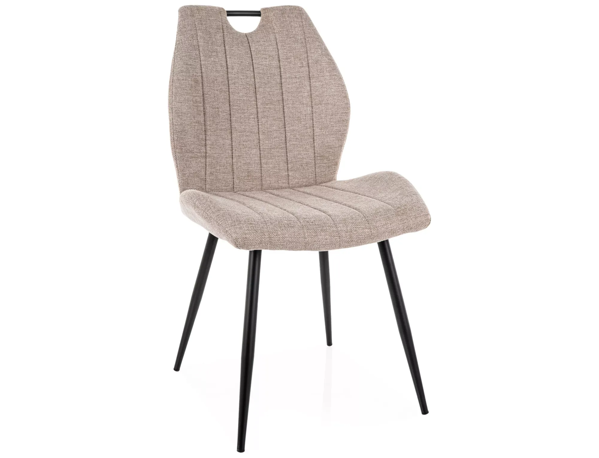 Krzesło ARCO BREGO jasny beżowy czarny - ARCOBRCJBE