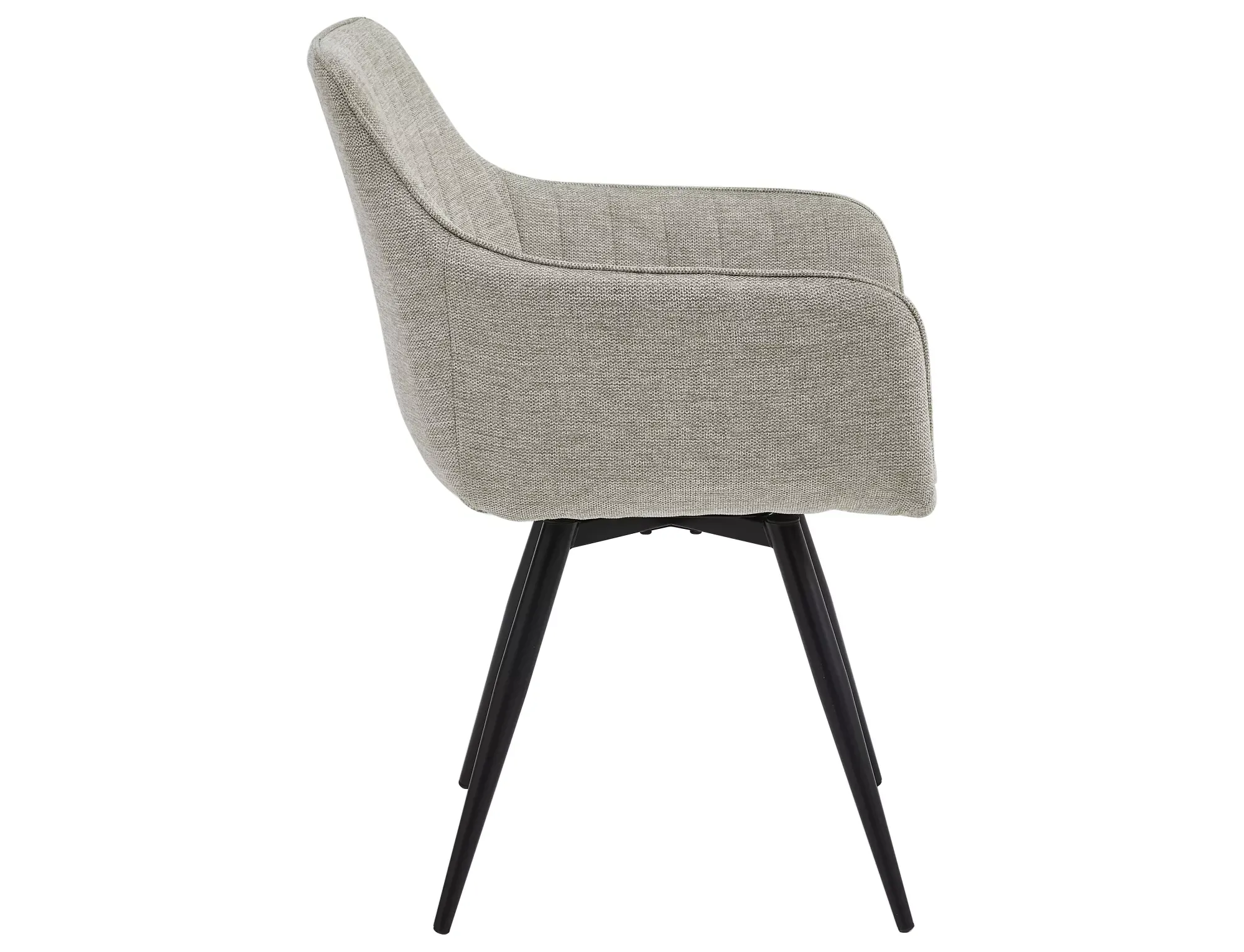 Krzesło obrotowe z podłokietnikami BALLO Brego 31 jasnobeżowe czarny stelaż - BALLOBRCJBE31