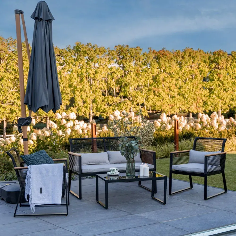 Parasol ogrodowy aluminiowy ROMA S antracyt - MI_5907768278816