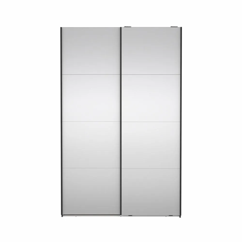 image szafa, szafa przesuwna, meble, szaro-srebrny, korpus z płyty