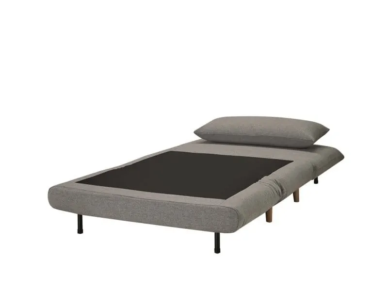 Fotel rozkładany z funkcją spania SPIKE szary - SPIKESZBU