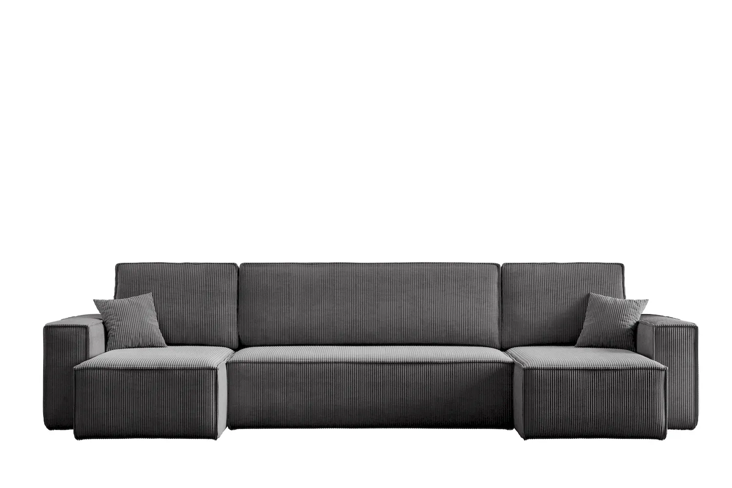 Narożnik uniwersalny KARL U rozkładany tkanina Poso 22 ciemnoszary - NAROZNIK_KARL_U_POSO22