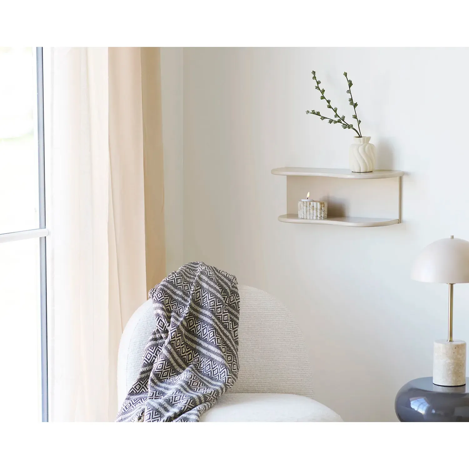 Świecznik cementowy na tealighty HOLDER 10,5x6 cm brązowy beżowy - 4561195