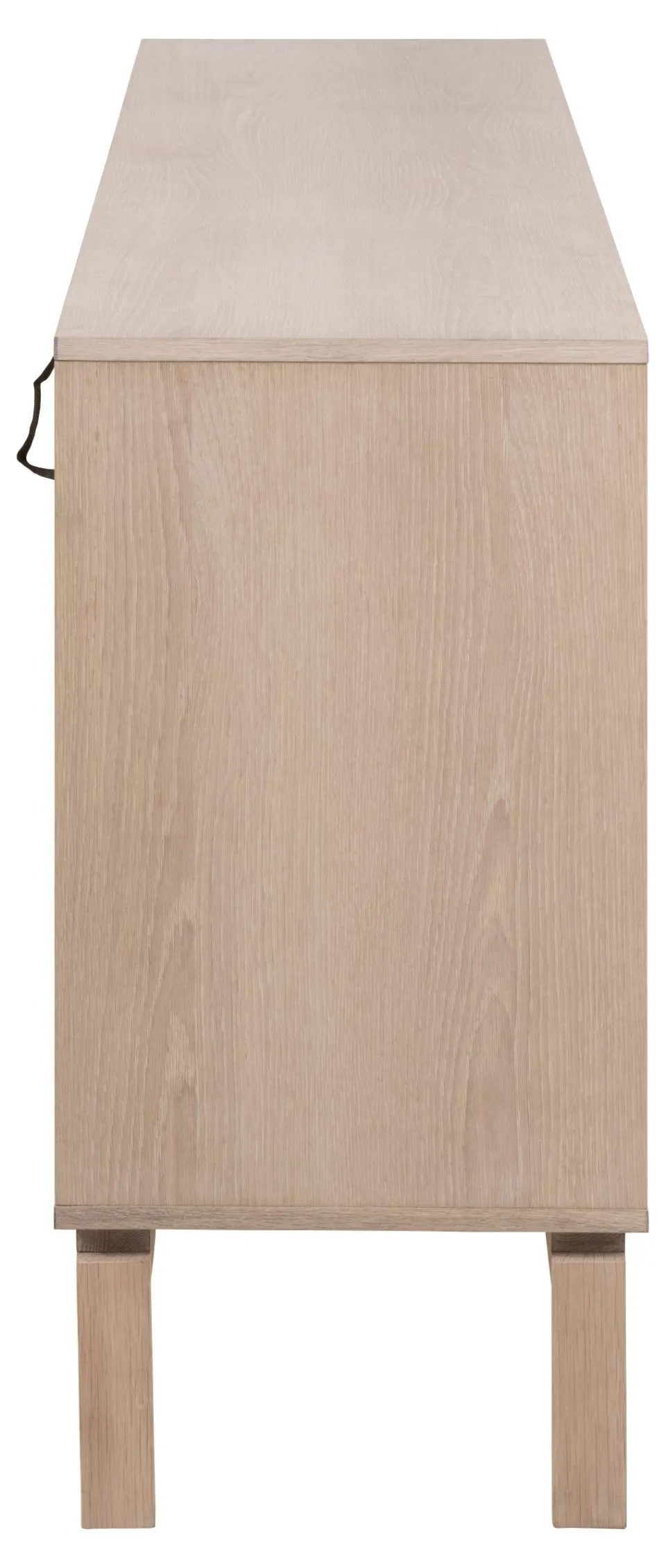 Komoda 4-drzwiowa FARON 180x40x80 Fornir dębowy bielony olejowany