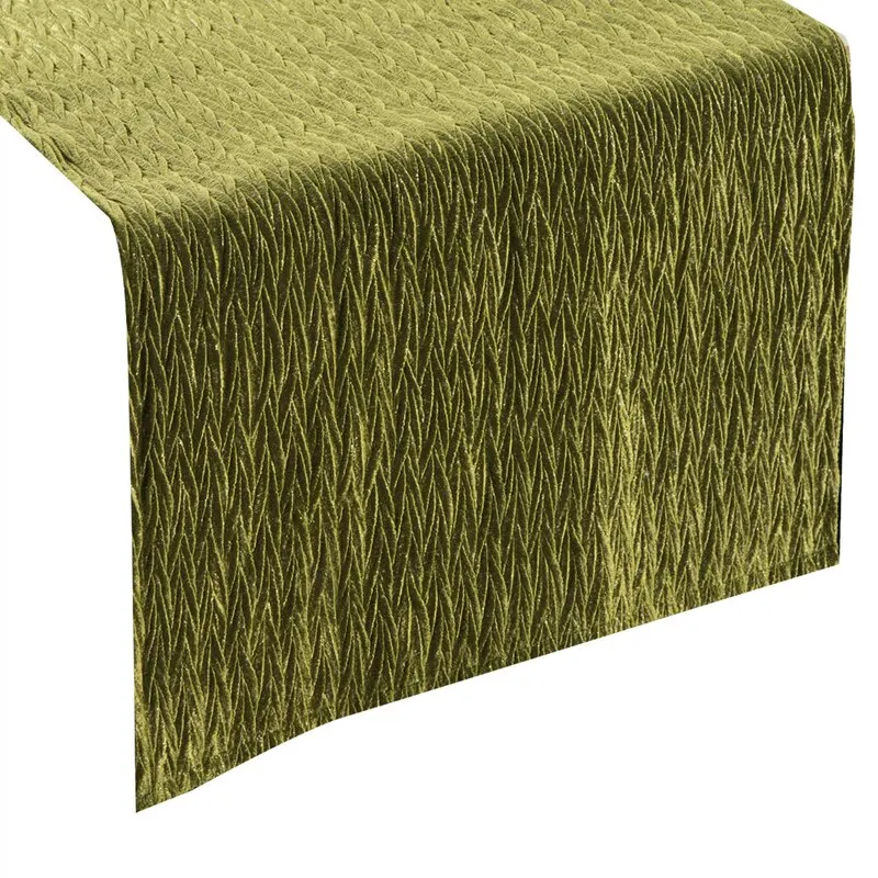 OBRUS ALINE 40X140 CM OLIWKOWY - EU_352942