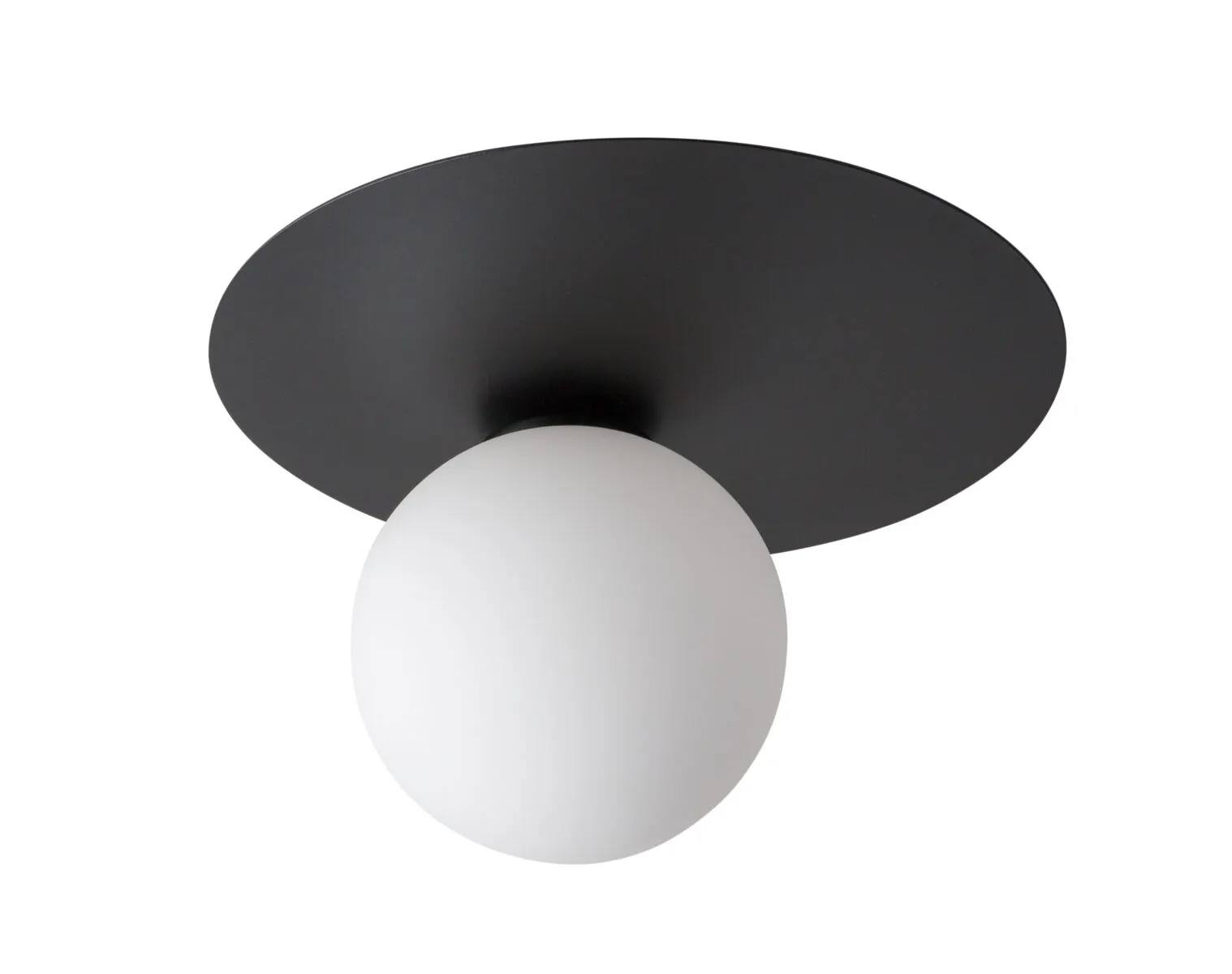 Lampa sufitowa/plafon ARGON okrągły biało-czarny