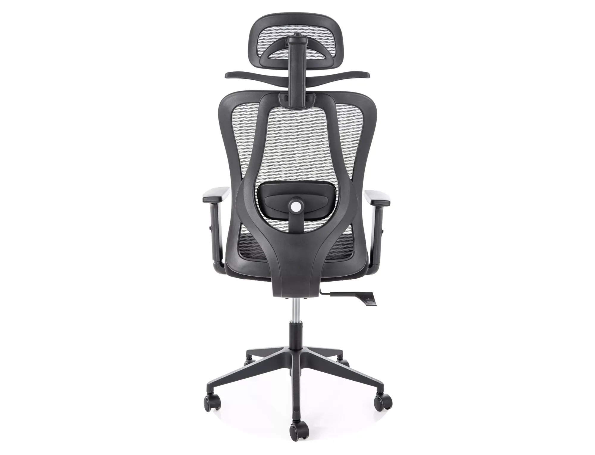 Fotel biurowy obrotowy Q-080 ergonomiczny czarny - OBRQ080C