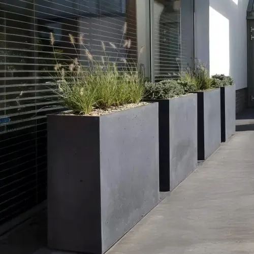 DONICZKA zewnętrzna betonowa SEVRAN 70x30x70 antracyt - LD_TZ000552