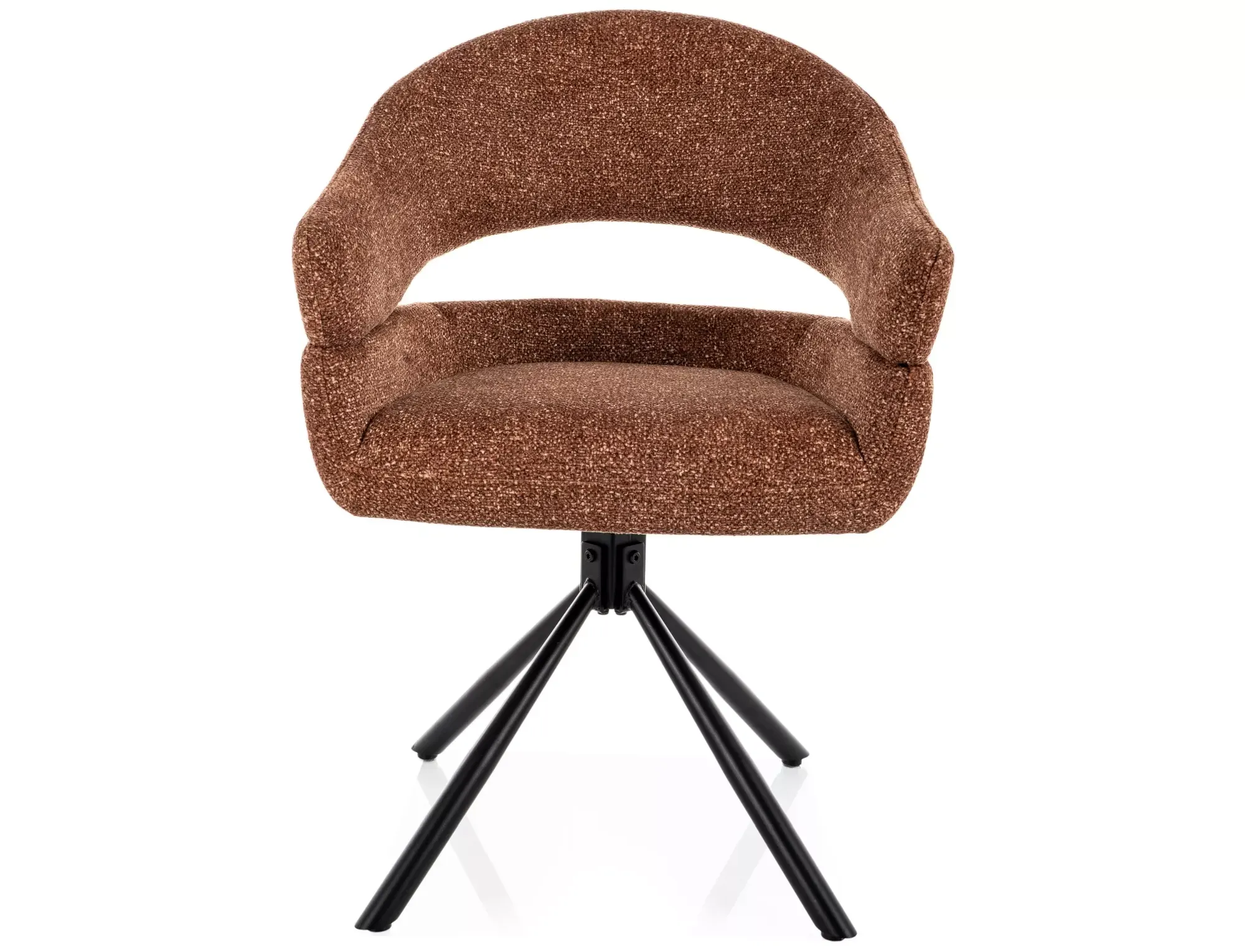 Krzesło obrotowe z podłokietnikami BORGO LEO 180 st. camel czarny - BORGOLECCM