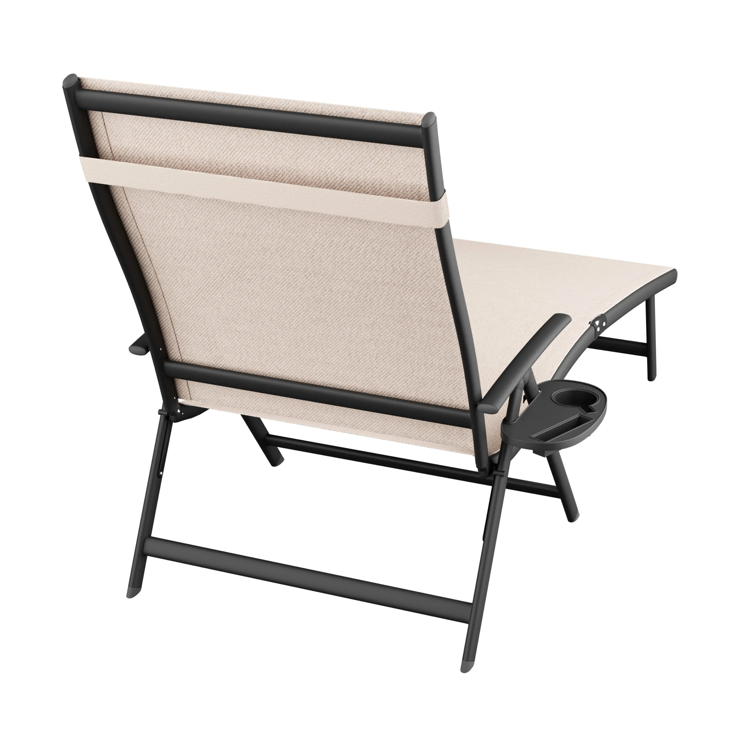 Leżak ogrodowy składany TARDY 182 cm aluminiowy beżowy Zenjoy - TARDY_BEZOWY